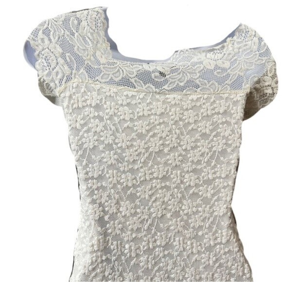 Rags To Wishes Floral Lace‎ Dress Size Medium - Picture 8 of 16